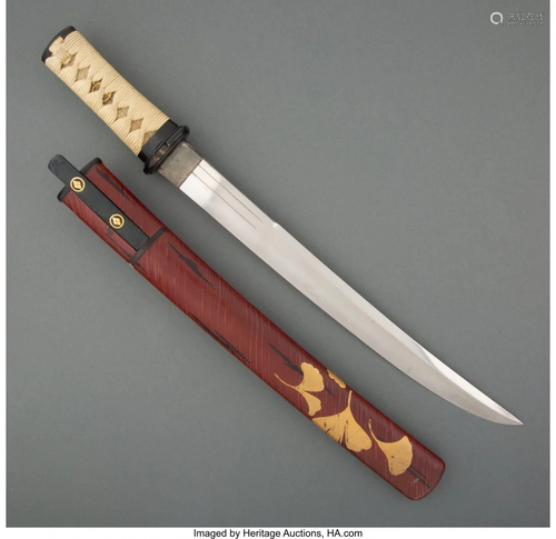 78303: A Japanese Sword 18-1/8 x 1-3/4 x 1-1/2 inches (