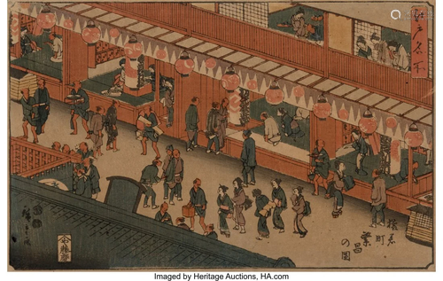 78307: Utagawa Hiroshige I (Japanese, 1797-1858) Famous