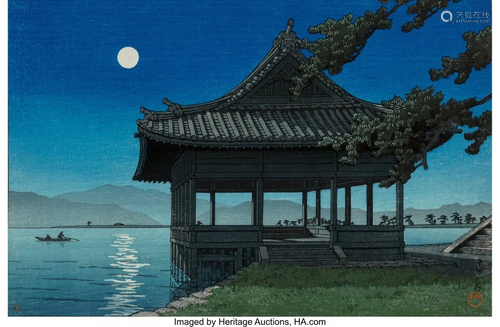 78326: Hasui Kawase (Japanese, 1883-1957) Kankaikuka, c