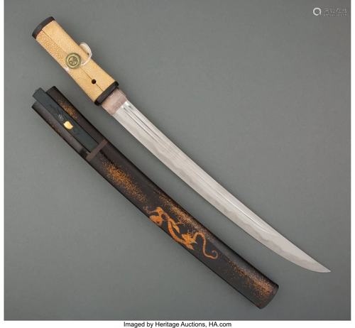 78304: A Japanese Sword 19-3/4 x 1-1/2 x 1-1/4 inches (