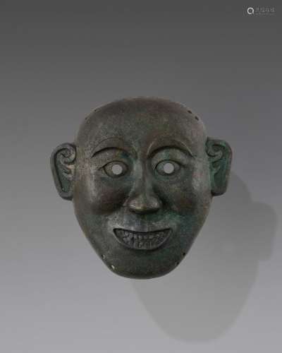 A BRONZE DEATH MASK, SONG TO MING DYNASTY