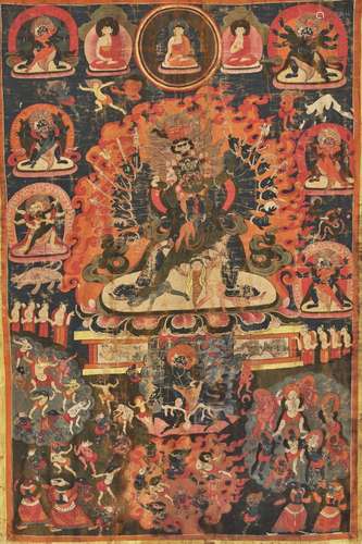 A THANGKA OF WALSE NGAMPA, 15TH-17TH CENTURY