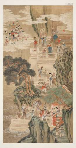 ‘THE ARRIVAL OF XIWANGMU’ BY YU ZHIDAN, QING DYNASTY