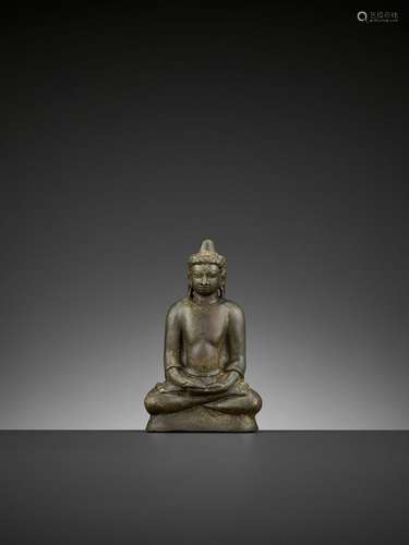 A BRONZE FIGURE OF BUDDHA, MON-DVARAVATI