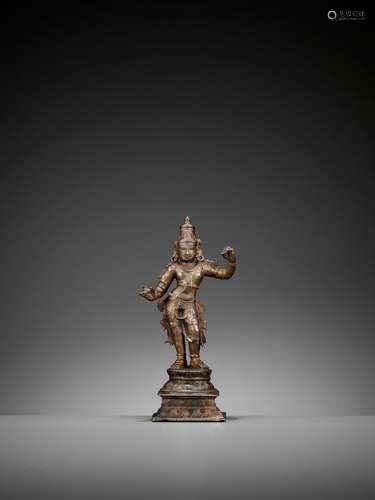 A BRONZE FIGURE OF RAMA, VIJAYANAGAR PERIOD