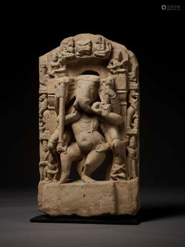 AN IMPORTANT SANDSTONE FIGURE OF GANESHA