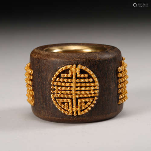 Chinese Chenxiang Wood Thumb Ring