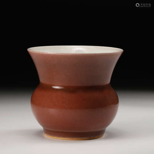 Chinese Oxblood Glazed Porcelain Jar