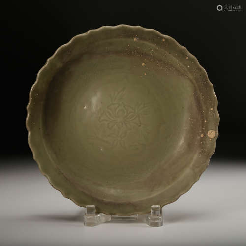 Chinese Ru Yao Style Porcelain Plate