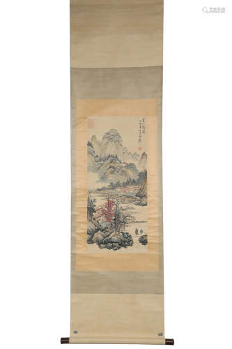 Chinese Landscape Scroll Painting