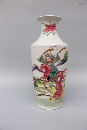 CHINESE Famille Verte Porcelain Vase