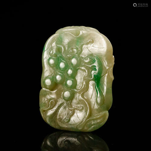 Chinese Jadeite Carved Pendant