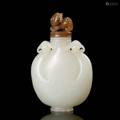 Chinese White Jade Snuff Bottle