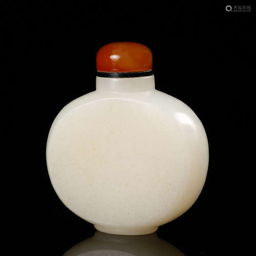 Chinese White Jade Snuff Bottle