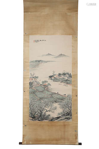 Chinese Landscape Scroll Painting