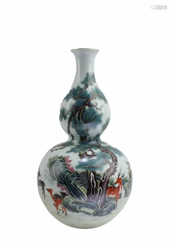 Chinese Porcelain Double Gourd Vase