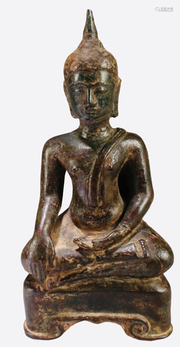 Antique Chinese Bronze Buddha Statue