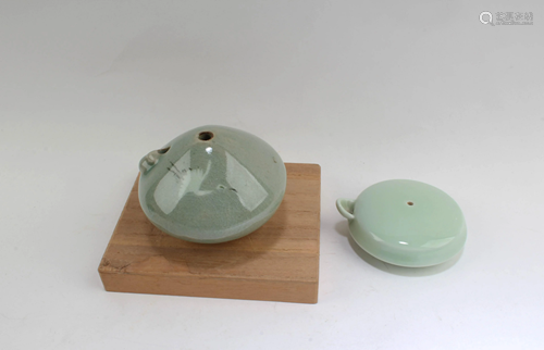 Two Korean Porcelain Washer