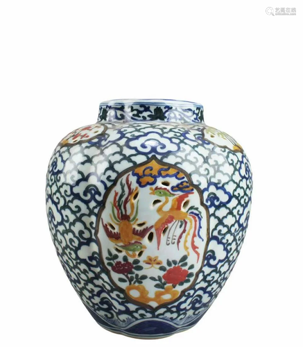 Chinese Doucai Porcelain Jar