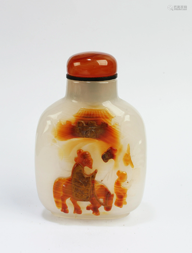 Chinese Agate Snuff Bottle