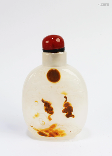 Chinese Agate Snuff Bottle