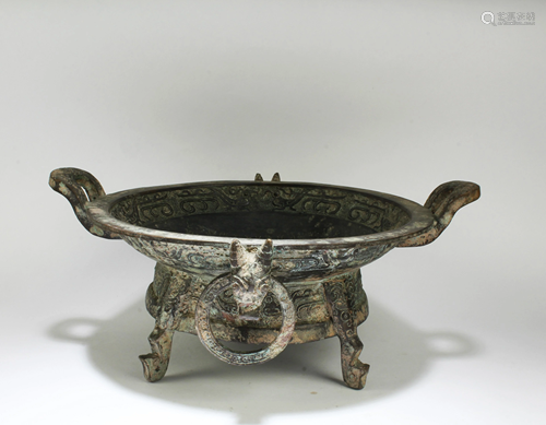 A Bronze Compote