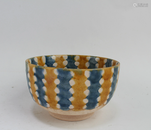 A SanCai Styled Pottery Bowl