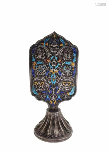 A Bronze/Silver Tibetan Ornament