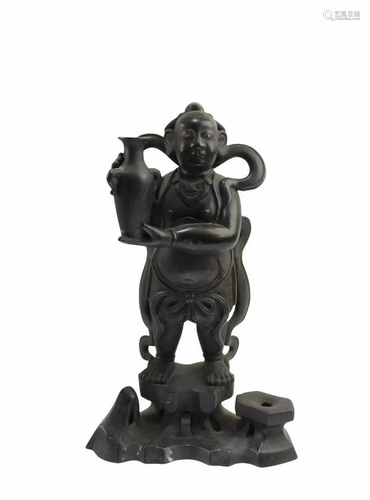 Antique Bronze Deity Statue