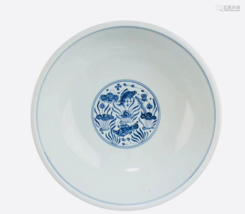 Chinese Blue & White Porcelain Bowl