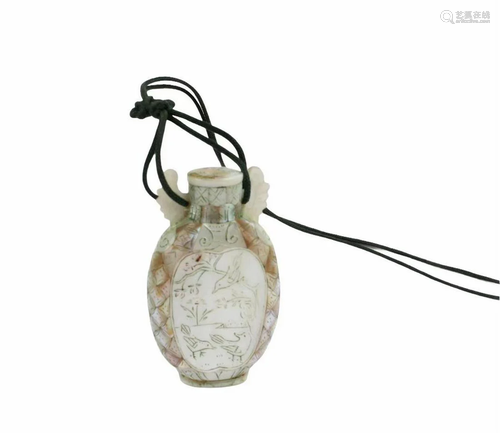 A Mother-of-Pearl Snuff Bottle