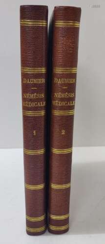 DaumierNEMESIS Medical，François Fabre插图，2卷，巴黎，1840年。In-8, 360 pp.Jean-Pierre Gauquelin博士的前书房