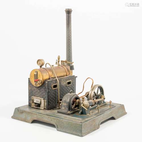 这是一台在Duitsland制造的新型M?rklin机器和发电机，是20世纪初的第一台。