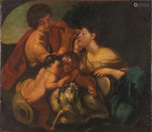 18世纪意大利学校Le concertchampêtreOil on rentoilé canvas33 x 38 cm.