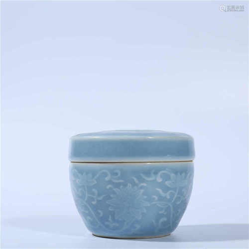 Blue glazed jar of Yongzheng in Qing Dynasty