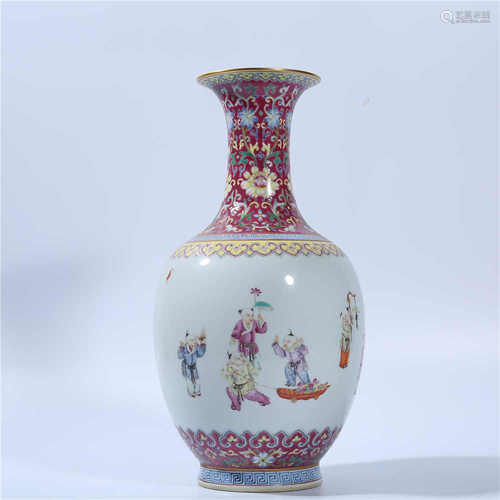 Bottle of the baby drama picture with the pink color in Jiaqing Dynasty