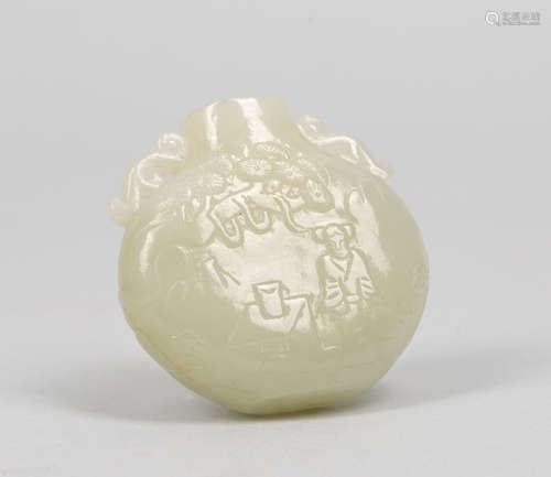 Chinese Jade Carving of Snuff Bottle