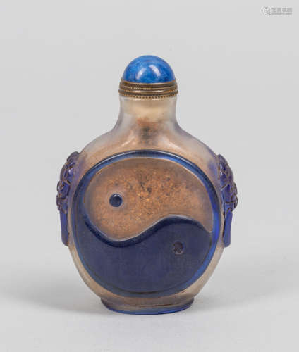 Chinese Overlay Glass Snuff Bottle