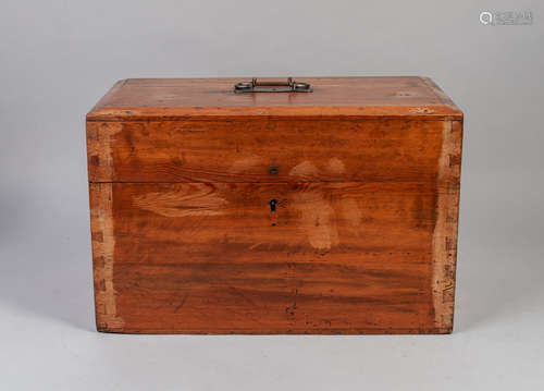 Large 19th Antique Wood Box