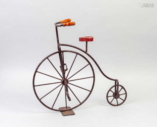 Designed Metal Table Sculpture of Bicycle