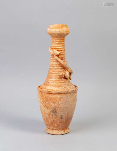 Chinese Sung Type White Glazed Dragon Vase