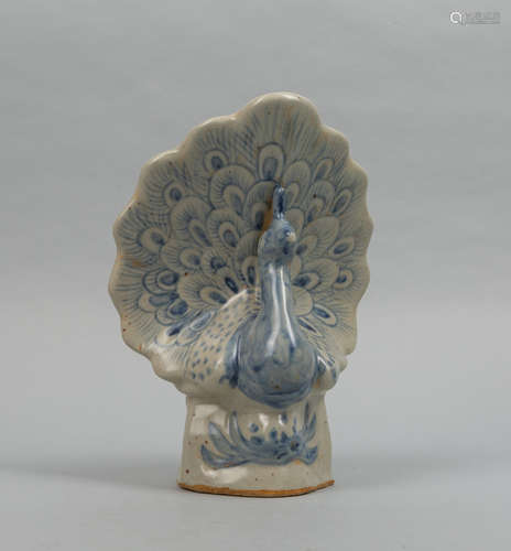 Vietnamese Antique Hoi An Shipwreck Porcelain Peacock