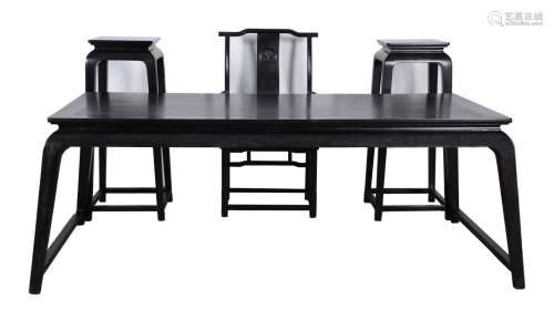 SET OF ZITAN DESK&CHAIRS&STAND