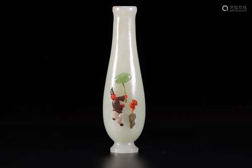 A Chinese Carved Jade Vase