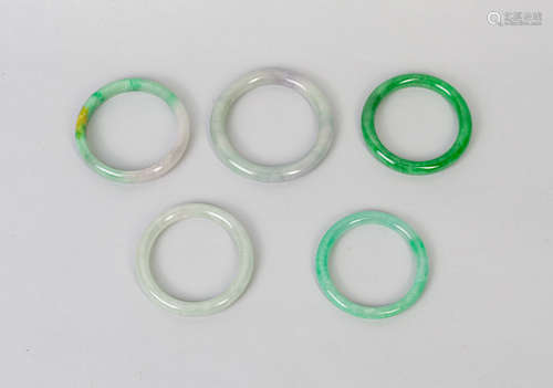 Sets Chinese Jade Jadeite Stone Bangles