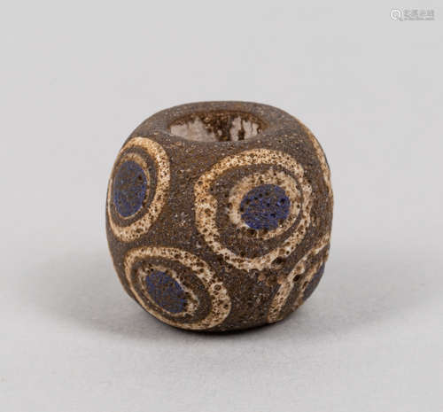 Large Size Antique Roman Dragonfly Eye Glass Bead