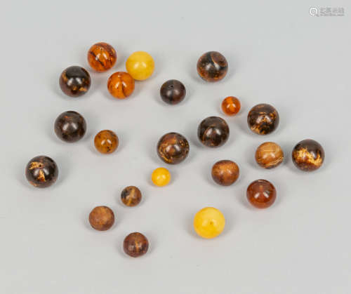 Group of Nature Amber Beads