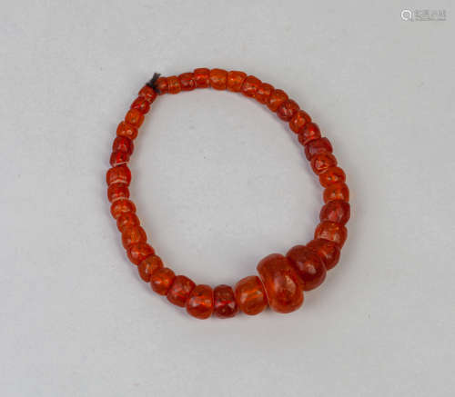 Fine Antique Amber Bead Necklace