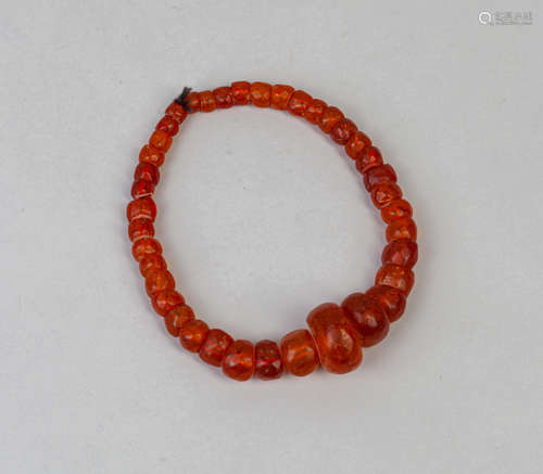 Fine Antique Amber Bead Necklace