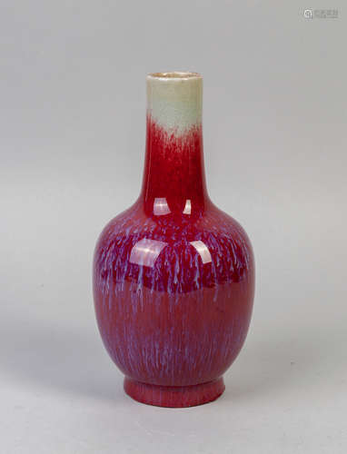 Chinese Old Flambe Glazed Porcelain Vase